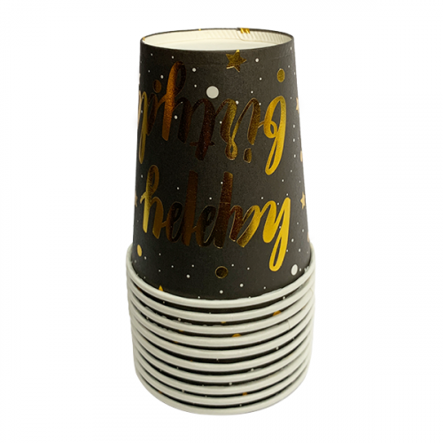 DISPOSABLE CUP 10DESIGN 10PCS 225ML