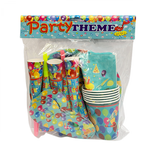 BIRTHDAY PARTY SET 7PCS 6 DESIGN