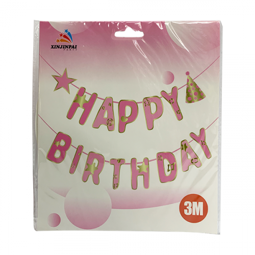HAPPY BIRTHDAY BANNER MIX 2COLOR
