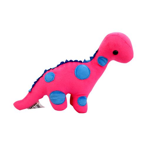 DINO SOFT TOY PINK/YELLOW 22CM