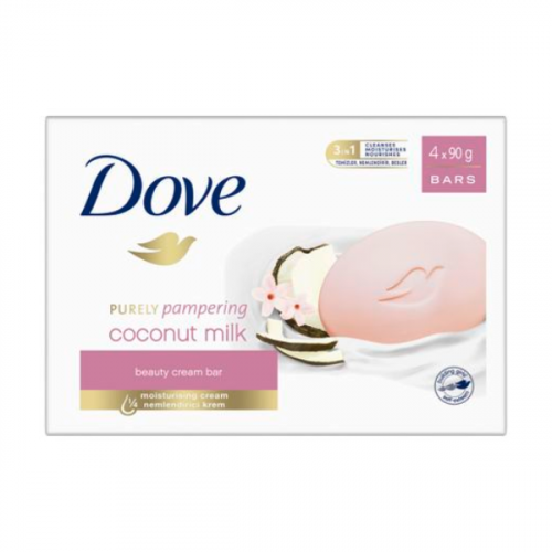 DOVE BAR SOAP COCONUT 4PK