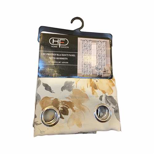 WINDOW CURTAIN WITH 8 GROMMETS YELLOW (54 X 90)" BP032
