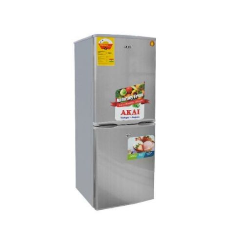 AKAI FRIDGE DOUBLE DOOR COMBI 142L SILVER RF097AC-220