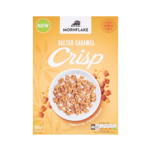 MORNFLAKE SALTED CARAMEL CRISP 500G