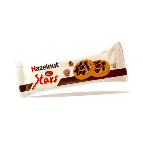 STARS HAZELNUT BISCUITS 34G