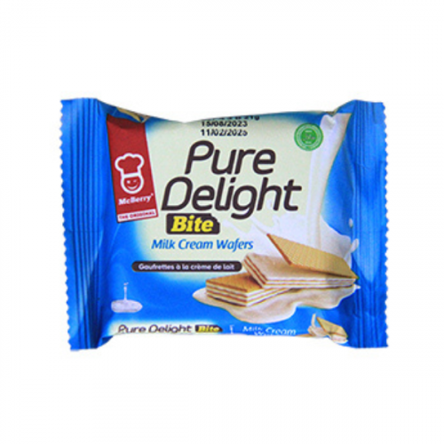 MCBERRY PURE DELIGHT BITE MILK CREAM WAFER 21G