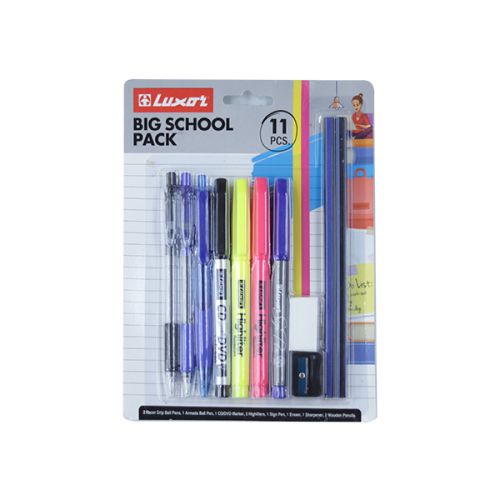 LUXOR BIG VALUE SCHOOL STATIONERY PACK 1356/11BC