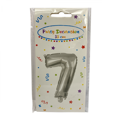 PROCOS BALLOON FOIL NUMBER 7 SILVER PROAPROCFOIL0104