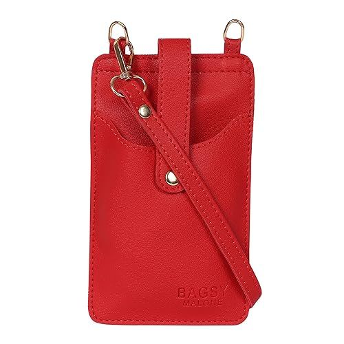 LADIES HANDBAG MOBILE SLING RED BMWMP0005RD