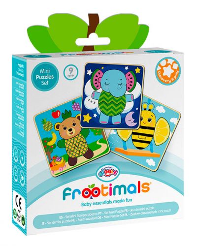 FROOTIMALS MINI PUZZLE 3 DESIGN KIDS SET FT00029