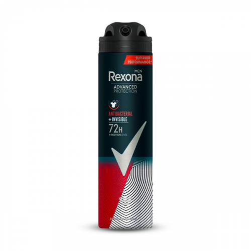 REXONA DEO SPRAY MEN 72H ANTIBACTERIAL INVISIBLE 200ML