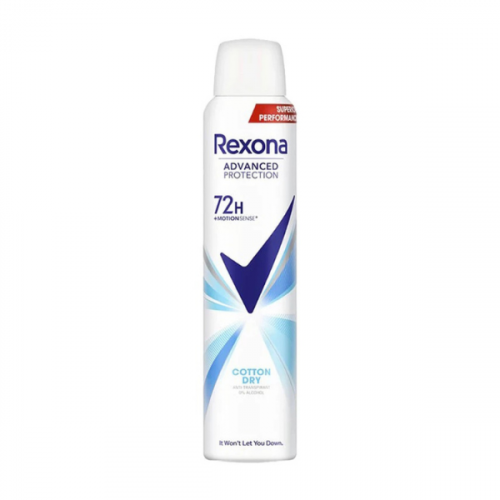 REXONA DEO SPRAY WOMEN 72H COTTON DRY 200ML