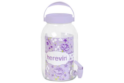 HEREVIN GLASS BEVERAGE DISPENSER 3000ML 137700-503