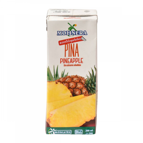 MOLINERA SUGARFREE PINEAPPLE FRUIT JUICE 200ML