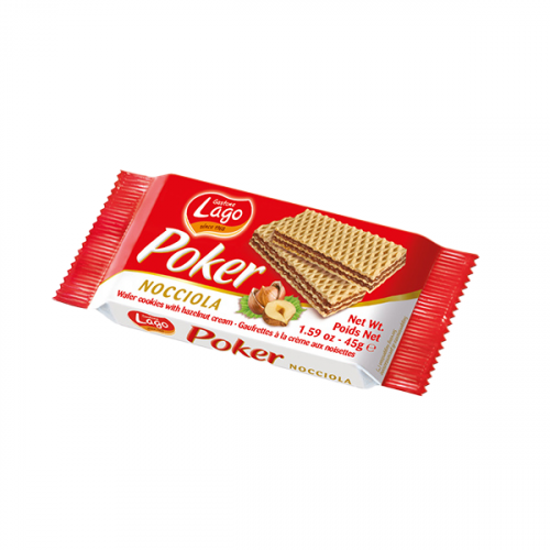 GASTONE LAGO POKER HAZELNUT WAFER  45G 