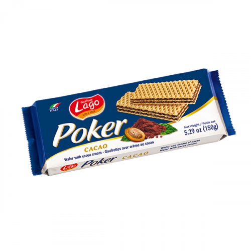 GASTONE LAGO POKER COCOA WAFER 150G