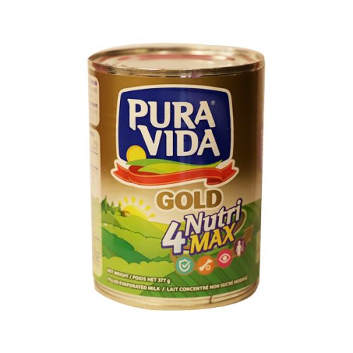 PURA VIDA GOLD NUTRI 4 MAX EVAPORATED MILK 377G