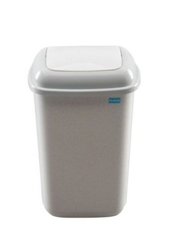 QUATRO BIN WITH LID GREY 12L PLASTIC 607-06