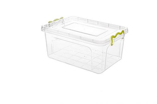 STORAGE BOX WITH LOCK WHITE 1.5L PLASTIC 644-00