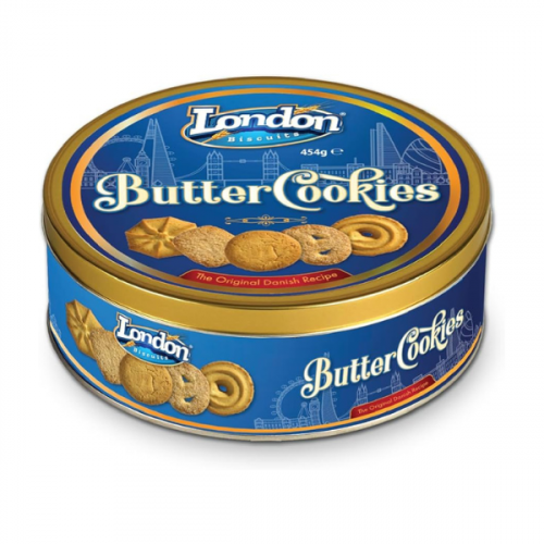 LONDON BISCUITS BUTTER COOKIES IN TIN 454G