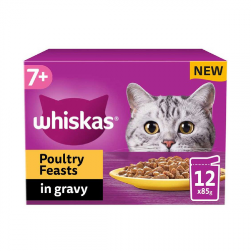 WHISKAS SENIOR POULTRY JELLY 4X12X85G