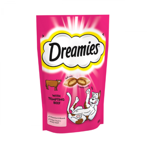 DREAMIES CAT TREATS WITH BEEF 60G