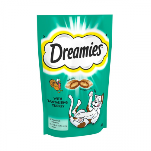DREAMIES CAT TREATS WITH TURKEY 60G