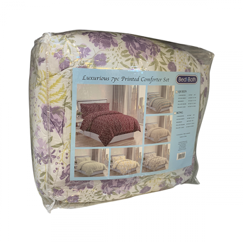 COMFORTER SET 7-PIECES QUEEN 86" X 86" 23004Q