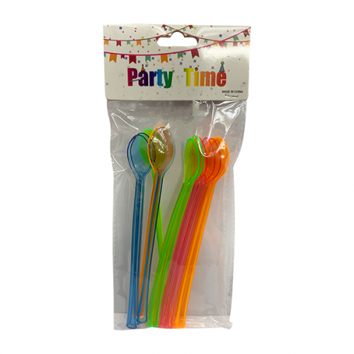DISPOSABLE PLASTIC SPOONS SET 12PCS