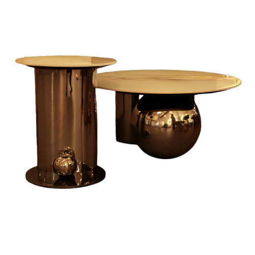 COFFEE TABLE SET BLACK SET/2  BR-CT058