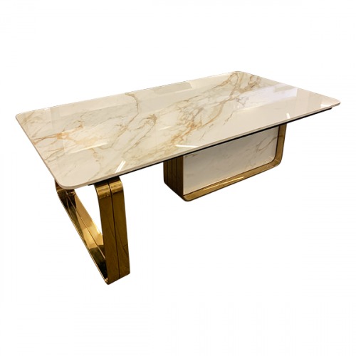 COFFEE TABLE GOLD 1300X700X450MM BRCT061