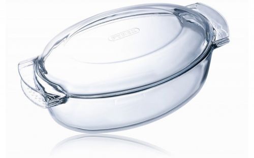 PYREX CASSEROLE OVAL GLASS 5.8L 460A000/7643