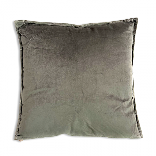 FILLED CUSHION VELVET (45 X 45)CM-LIGHT GREY DC-231