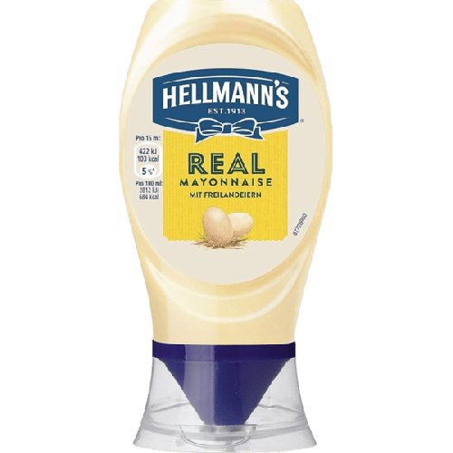 HELLMANNS REAL MAYONNAISE SQUEEZY 250ML