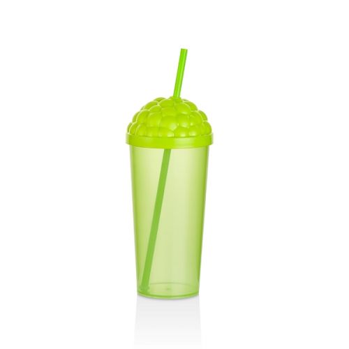 QLUX CUP WITH STRAW 700ML PLASTIC L-00887