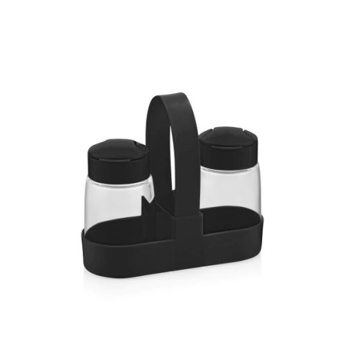 QLUX SALT & PEPPER SHAKER SET 100ML X 2 GLASS C-00381