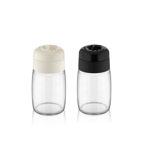 QLUX SALT & PEPPER SHAKER SET 200ML X 2 GLASS C-00201