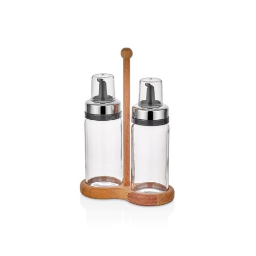 QLUX EXCLUSIVE OIL & VINEGAR SET 245ML X 2 GLASS C-00464