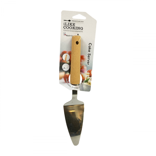 MASTERCHEF CAKE SERVER WITH WOODEN HANDLE MC730432 