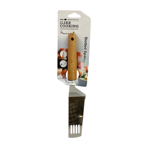 MASTERCHEF SLOTTED SPATULA WITH WOOD HANDLE MC73044 