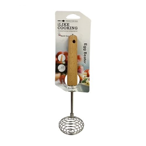 EGG BEATER WITH WOOD HANDLE ILC MC73049A 