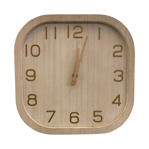 WALL CLOCK 30X30X4CM 231226A
