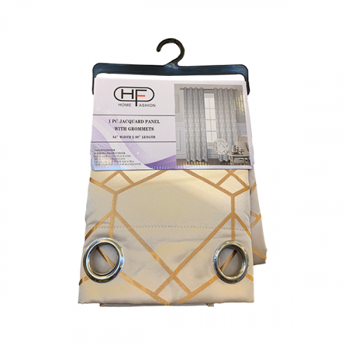 WINDOW CURTAIN JACQUARD (54" X 90") CREAM S1-223
