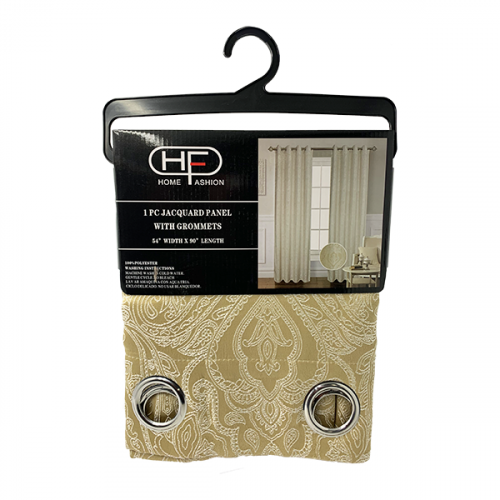 WINDOW CURTAIN JACQUARD (54" X 90") YELLOW J236