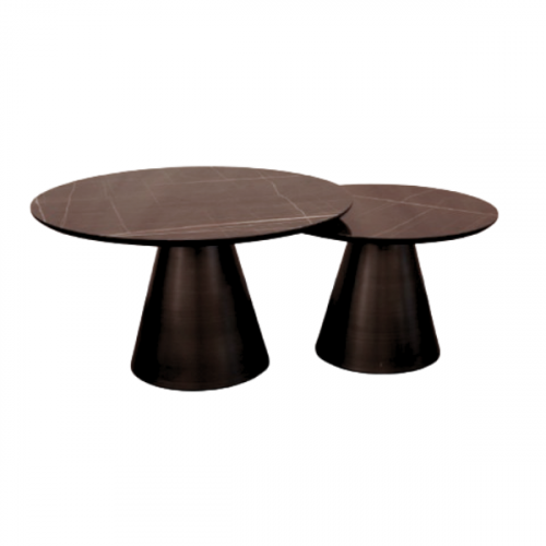 COFFEE TABLE SET 2PCS 80X80/60X60