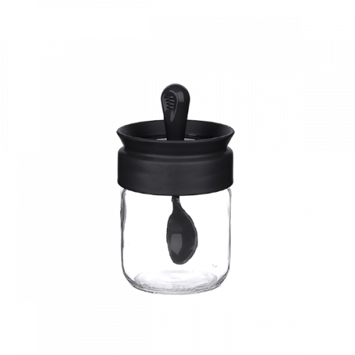 TITIZ SPICE JAR WITH SPOON 210ML GLASS KC-263