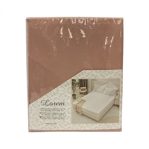 BEDSHEET SET 3PCS PINK F-PANAMA-K-3 F14-1578