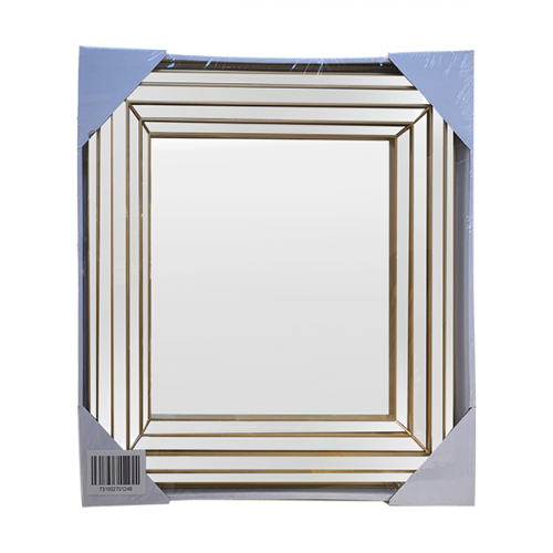 DECORATIVE MIRROR 40X40X3.8CM GOLD PP ZBM-M-4041-G
