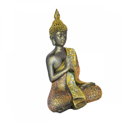 DECORATION BUDDHA 20CM SMALL 3 COLOUR MIX