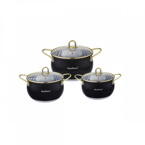 HAUS ROLAND COOKWARE 6 PIECES SET 2MM STEEL HR109-2 